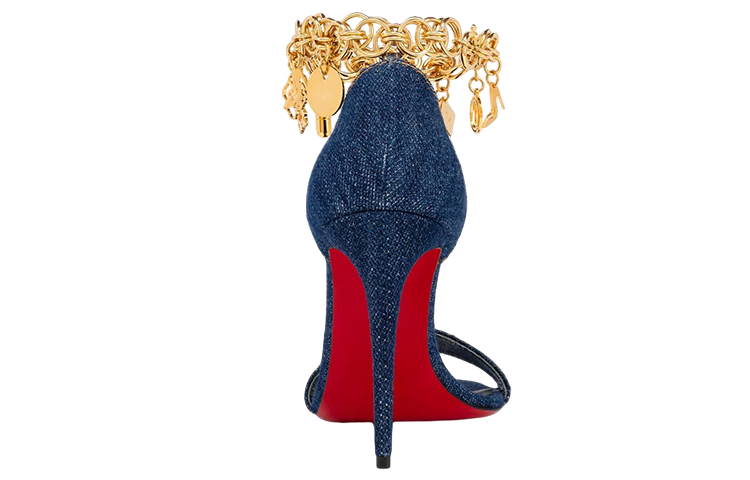 (W) Christian Louboutin Denim Sandal 'Blue' 圖 3