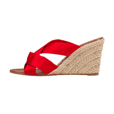 (W) Christian Louboutin Dispo Zeppa 'Red'