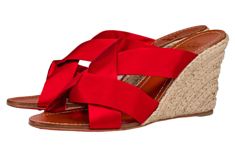 (W) Christian Louboutin Dispo Zeppa 'Red' 圖 2