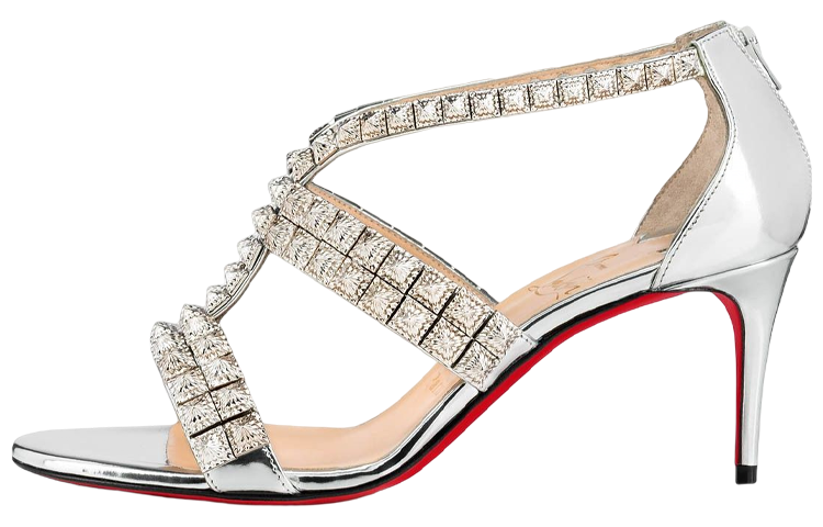 (W) Christian Louboutin Diwali Sandal 'Silver'