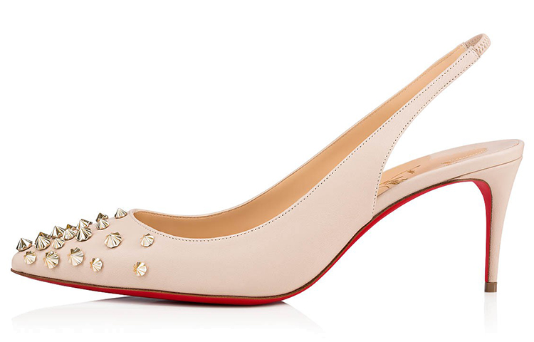 (Women) Christian Louboutin Drama Sling 'Nude Pink' 3190382H953