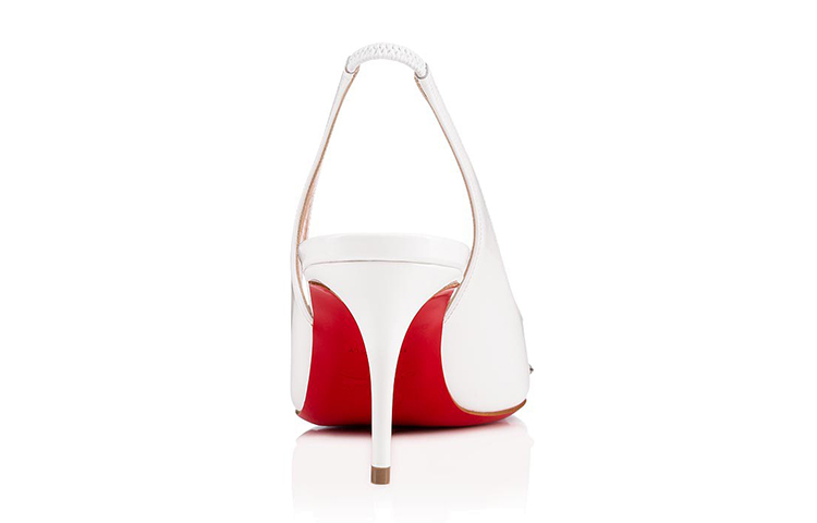 Shop (Women) Christian Louboutin Drama Sling 'White' 3180437W083
