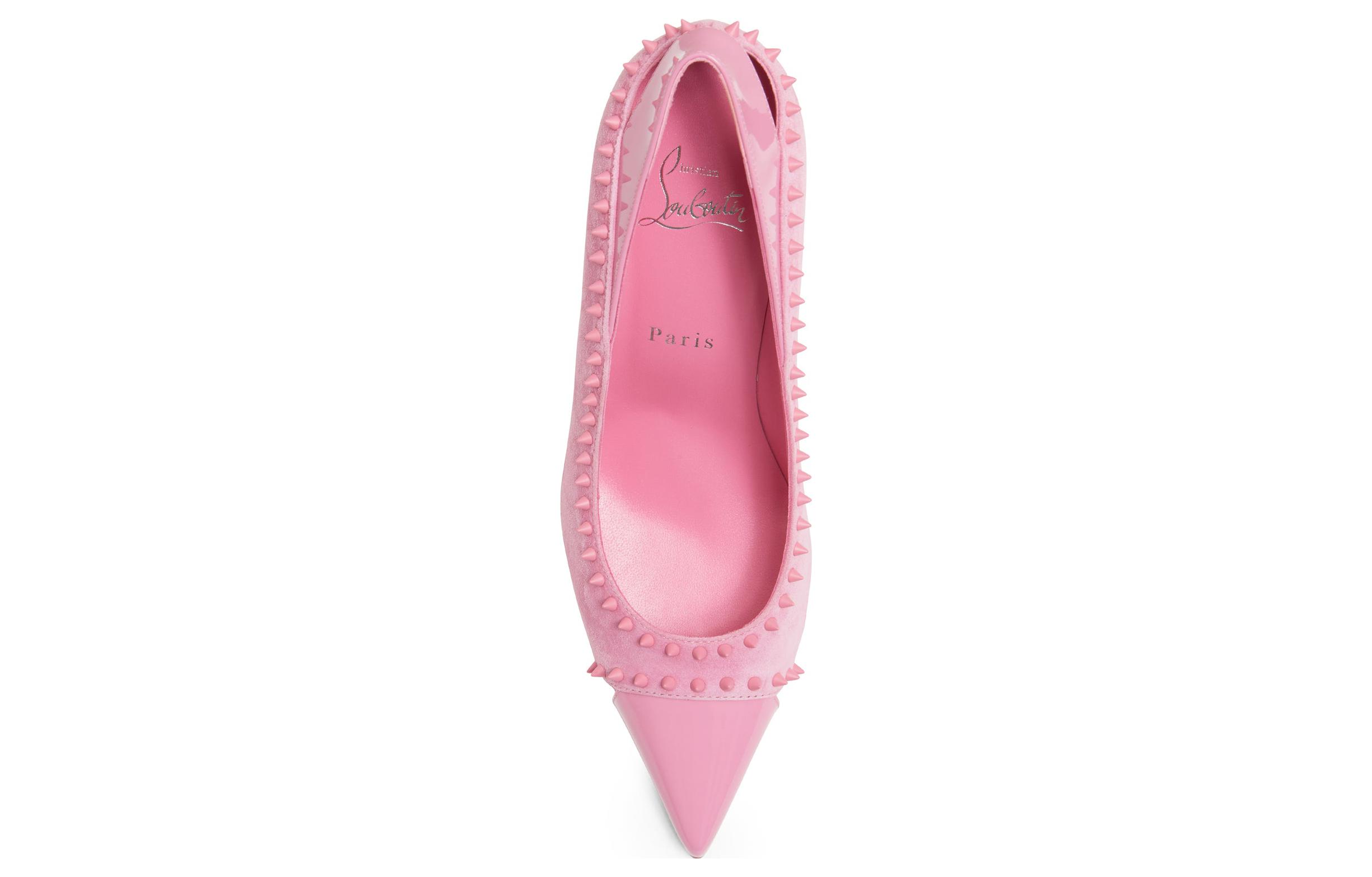 (W) Christian Louboutin Duvette Spikes 'Pink Velvet' 圖 3