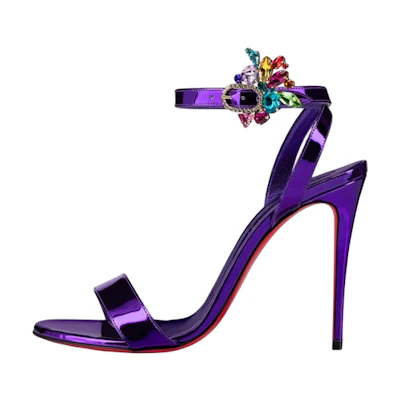 (W) Christian Louboutin Elektra 'Purple Leather'