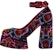 (Women) Christian Louboutin Embellished Buckle Espadrille Wedge 'Multicolor' 3221171T701