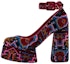 Buy (Women) Christian Louboutin Embellished Buckle Espadrille Wedge 'Multicolor' 3221171T701