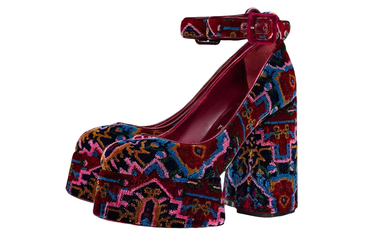 Lookbook (W) 크리스찬 루부탱 멀티컬러 버클 에스파듀 웨지 3221171T701