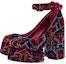 Lookbook (Women) Christian Louboutin Embellished Buckle Espadrille Wedge 'Multicolor' 3221171T701