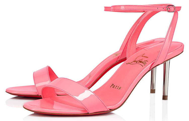 Lookbook Christian Louboutin Epic涼鞋 時尚露趾細跟高筒時尚涼鞋 女款 粉色