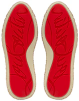Purchase Christian Louboutin 簡潔休閒 草編厚底平底鞋 女款 藍色
