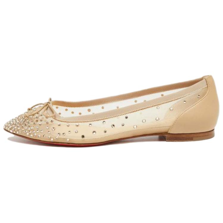 (W) Christian Louboutin Fashion Flat 'Brown'