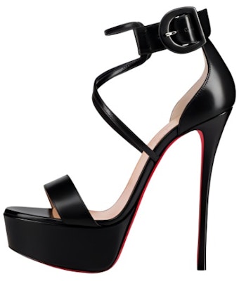 (Women) Christian Louboutin Fashion Leather High-Heeled Sandal 'Black' 1190566BK01 Buy (Women) Christian Louboutin Fashion Leather High-Heeled Sandal 'Black' 1190566BK01