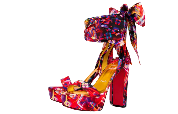 (W) Christian Louboutin Fashion Nylon Sandals 'Red' 圖 2