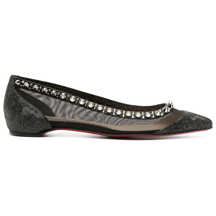 (W) Christian Louboutin Flat 'Black Studs' 圖 2