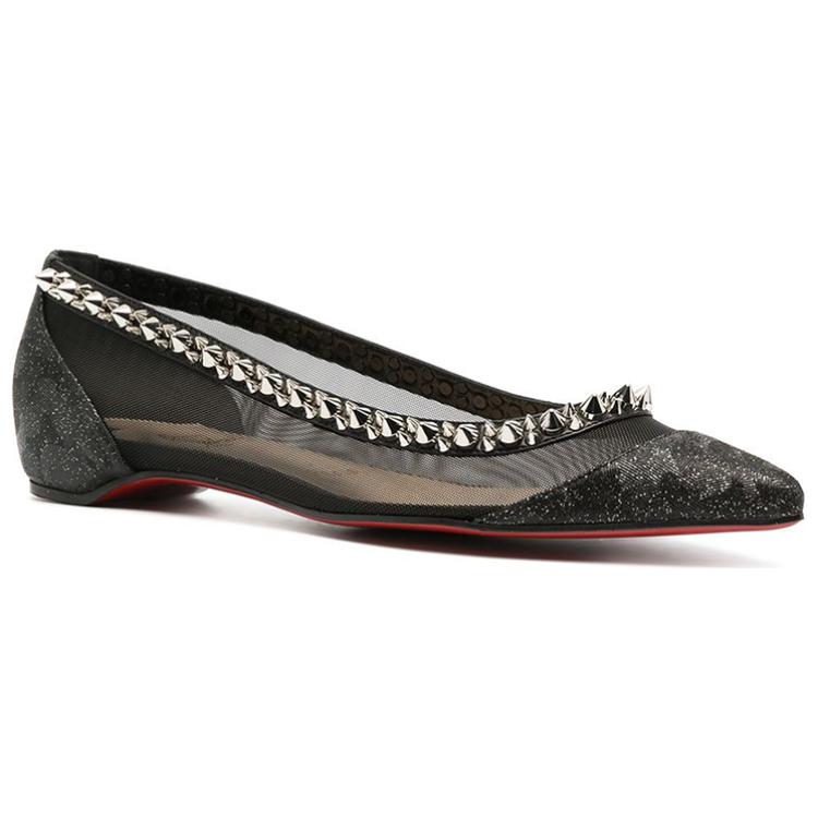 (W) Christian Louboutin Flat 'Black Studs' 圖 3