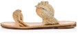 (W) Sandal Flat Christian Louboutin 'Yellow Woven' Kuning Tenunan 3190548G001