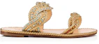Order (Women) Christian Louboutin Flat Sandals 'Yellow Woven' 3190548G001
