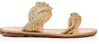 (W) Sandal Flat Christian Louboutin 'Yellow Woven' Kuning Tenunan 3190548G001