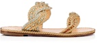 Order (W) Sandal Flat Christian Louboutin 'Yellow Woven' Kuning Tenunan 3190548G001