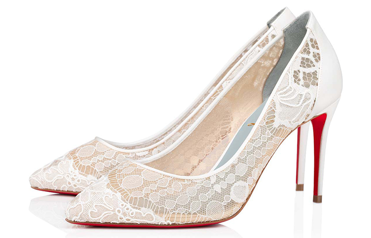 (W) Christian Louboutin Follies Lace 'White' 圖 3