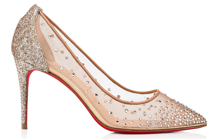 (W) Christian Louboutin Follies Strass 85 'Nude Glitter' 圖 2