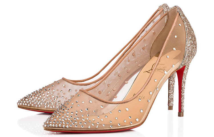 (W) Christian Louboutin Follies Strass 85 'Nude Glitter' 圖 3