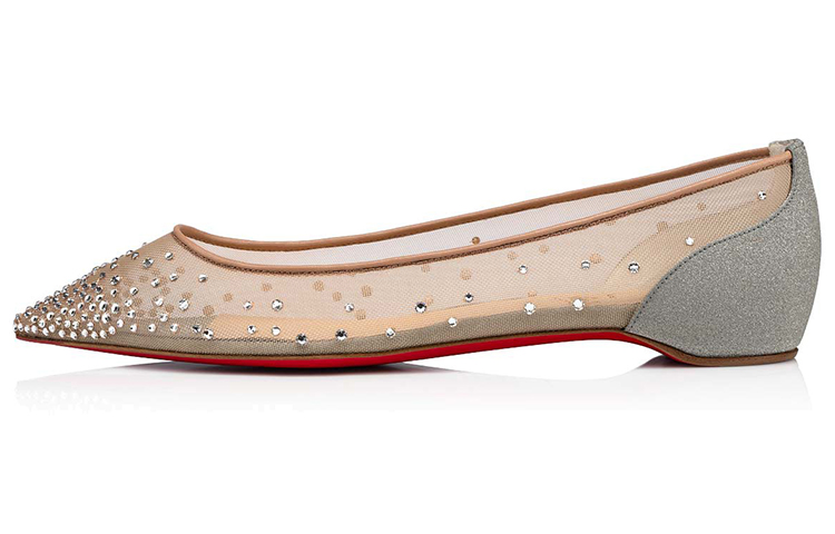 (W) Christian Louboutin Follies Strass 'Beige'