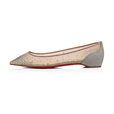 (W) Christian Louboutin Follies Strass 'Beige'
