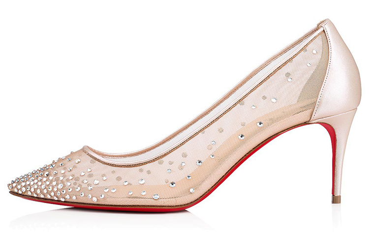 (W) Christian Louboutin Follies Strass 'Nude'