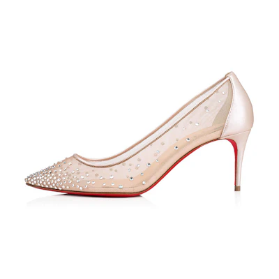 (W) Christian Louboutin Follies Strass 'Nude'