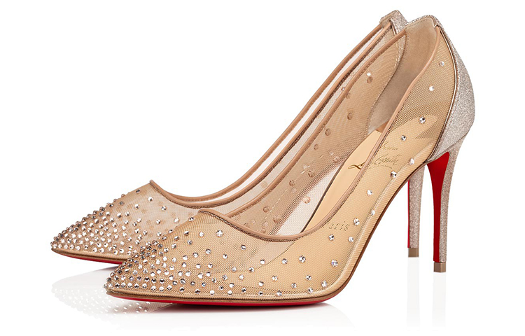 (W) Christian Louboutin Follies Strass 'Nude Gold' 圖 3