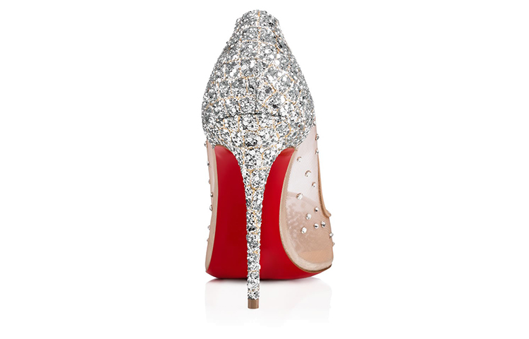 (W) Christian Louboutin Follies Strass 'Nude Silver' 圖 4