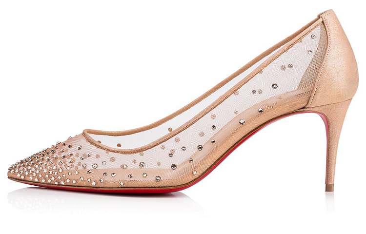 (W) Christian Louboutin Follies Strass 'Silk Color'