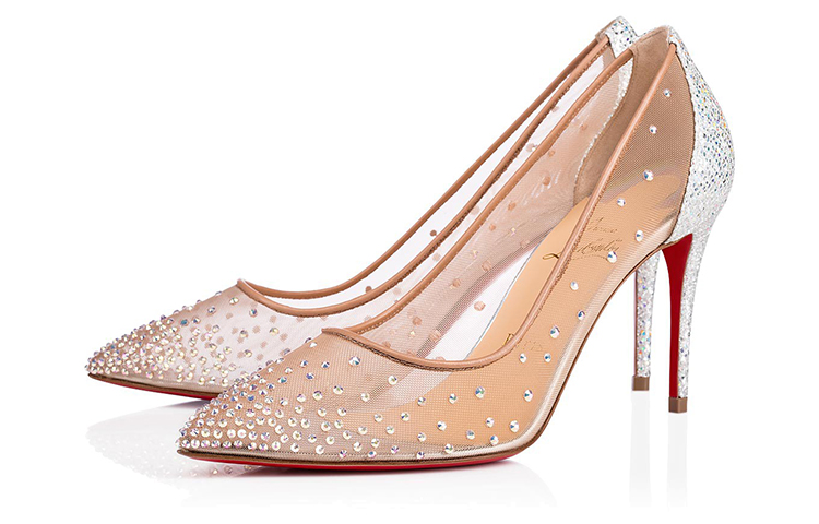 (W) Christian Louboutin Follies Strass 'Silver' 圖 3