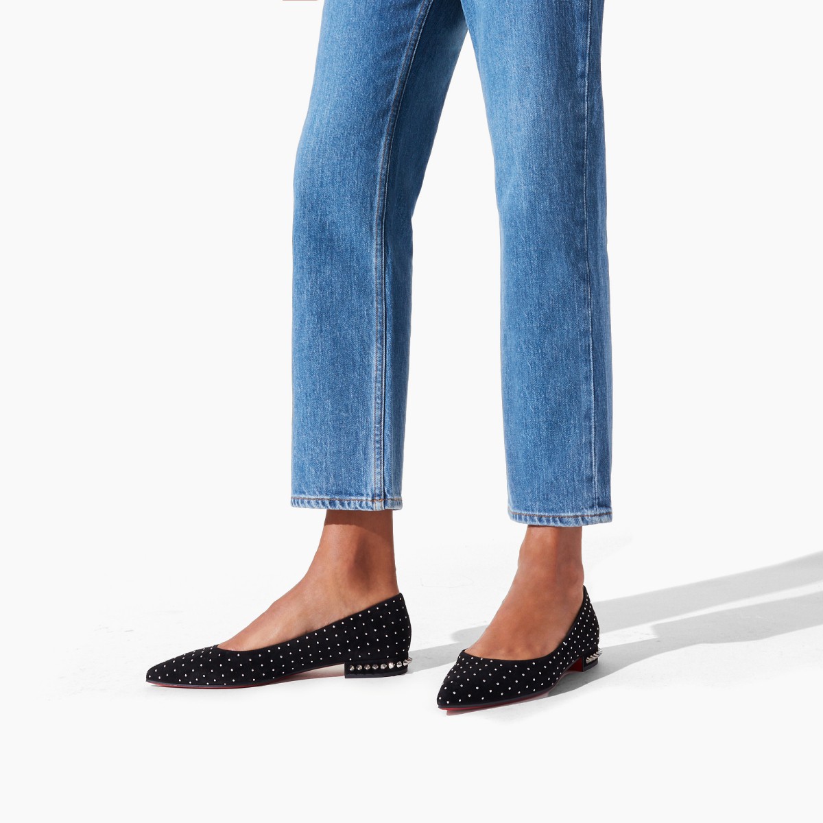 (W) Christian Louboutin Free Hall Plume 'Black Fashion Flats' 圖 5