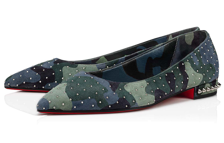 (W) Christian Louboutin Free Hall Plume 'Camo Green' 圖 3