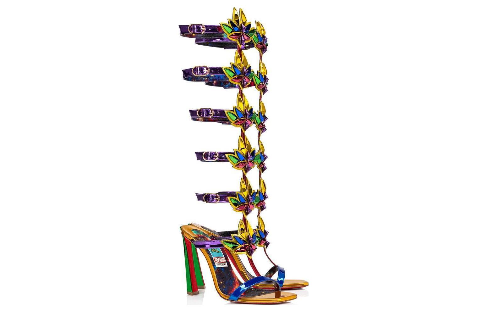 (W) Christian Louboutin Giuseppe Zanotti Harmony Sandals 'Gold' 圖 2