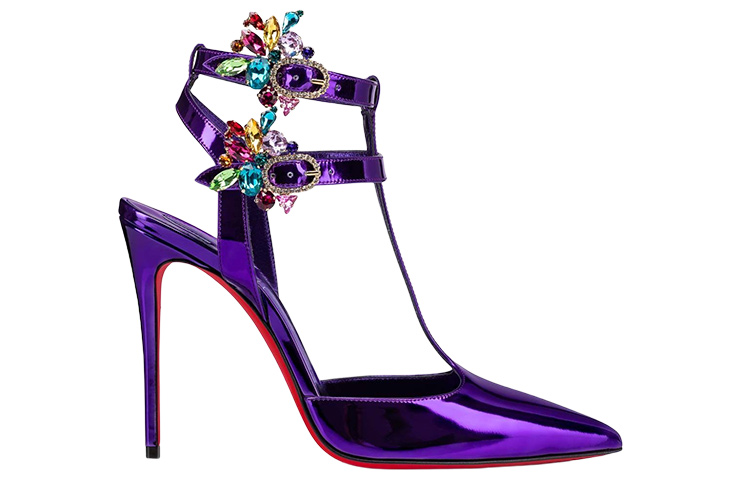 (W) Christian Louboutin Heeled Sandal 'Elegant Purple Mirror Leather' 圖 2
