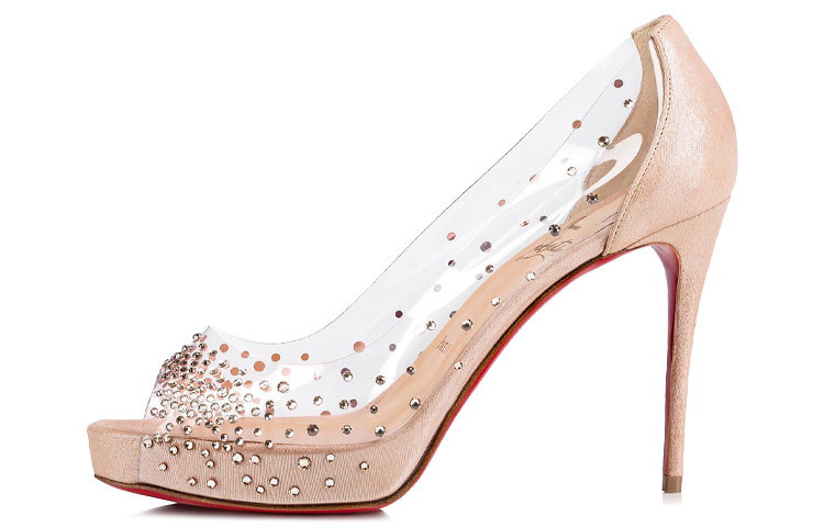 (W) Christian Louboutin Heels 'Light Pink'