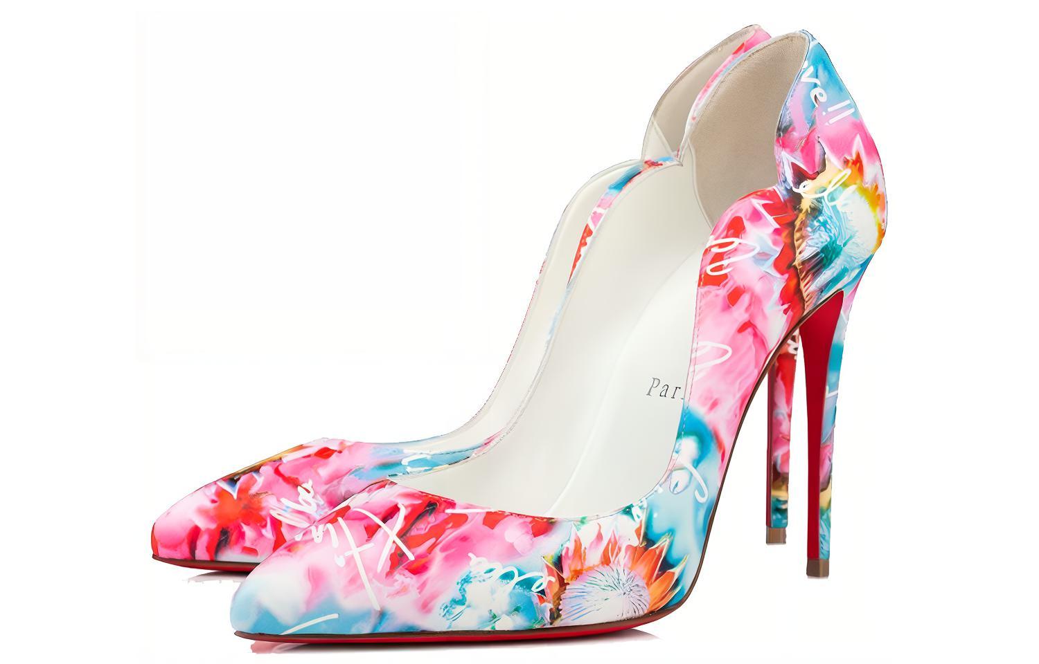 (W) Christian Louboutin Heels 'Multicolor Calfskin Print' 圖 2