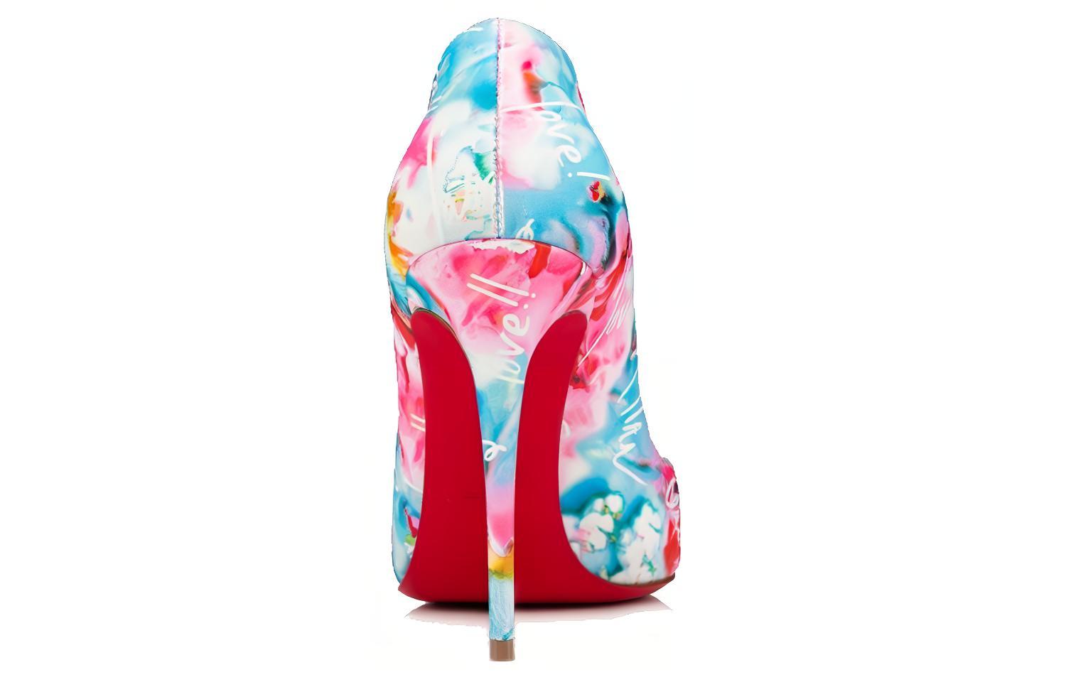(W) Christian Louboutin Heels 'Multicolor Calfskin Print' 圖 4