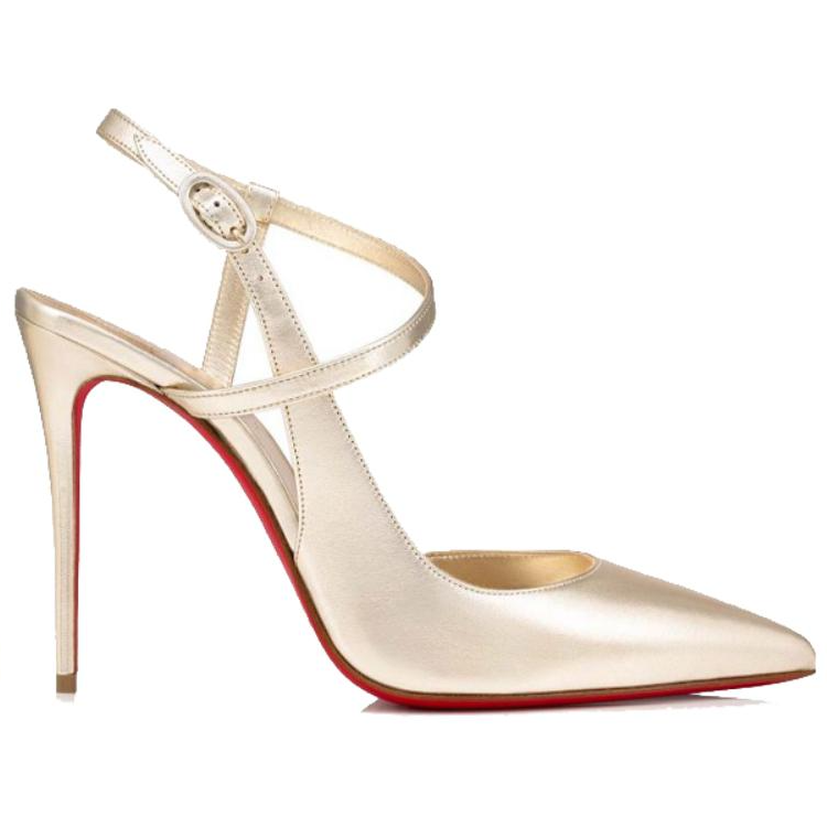 (W) Christian Louboutin Heels 'Pale Gold' 圖 2