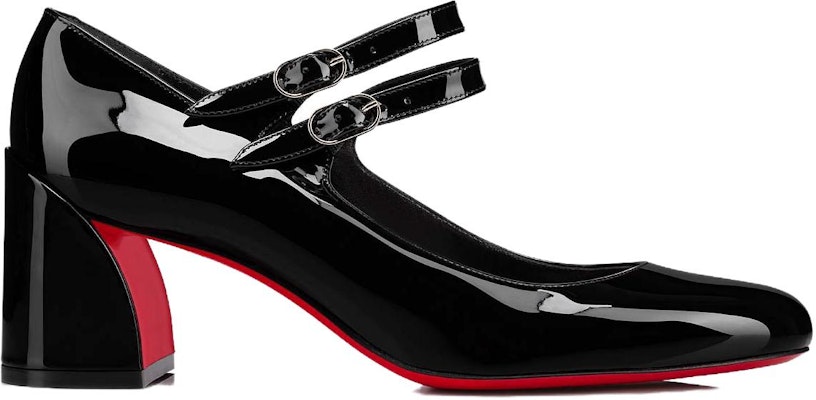 (Women) Christian Louboutin High Heel 'Black Patent Leather Buckle' 1220145B439 Order (Women) Christian Louboutin High Heel 'Black Patent Leather Buckle' 1220145B439