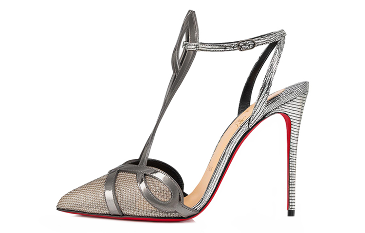 (W) Christian Louboutin High Heel 'Crystal Grey'
