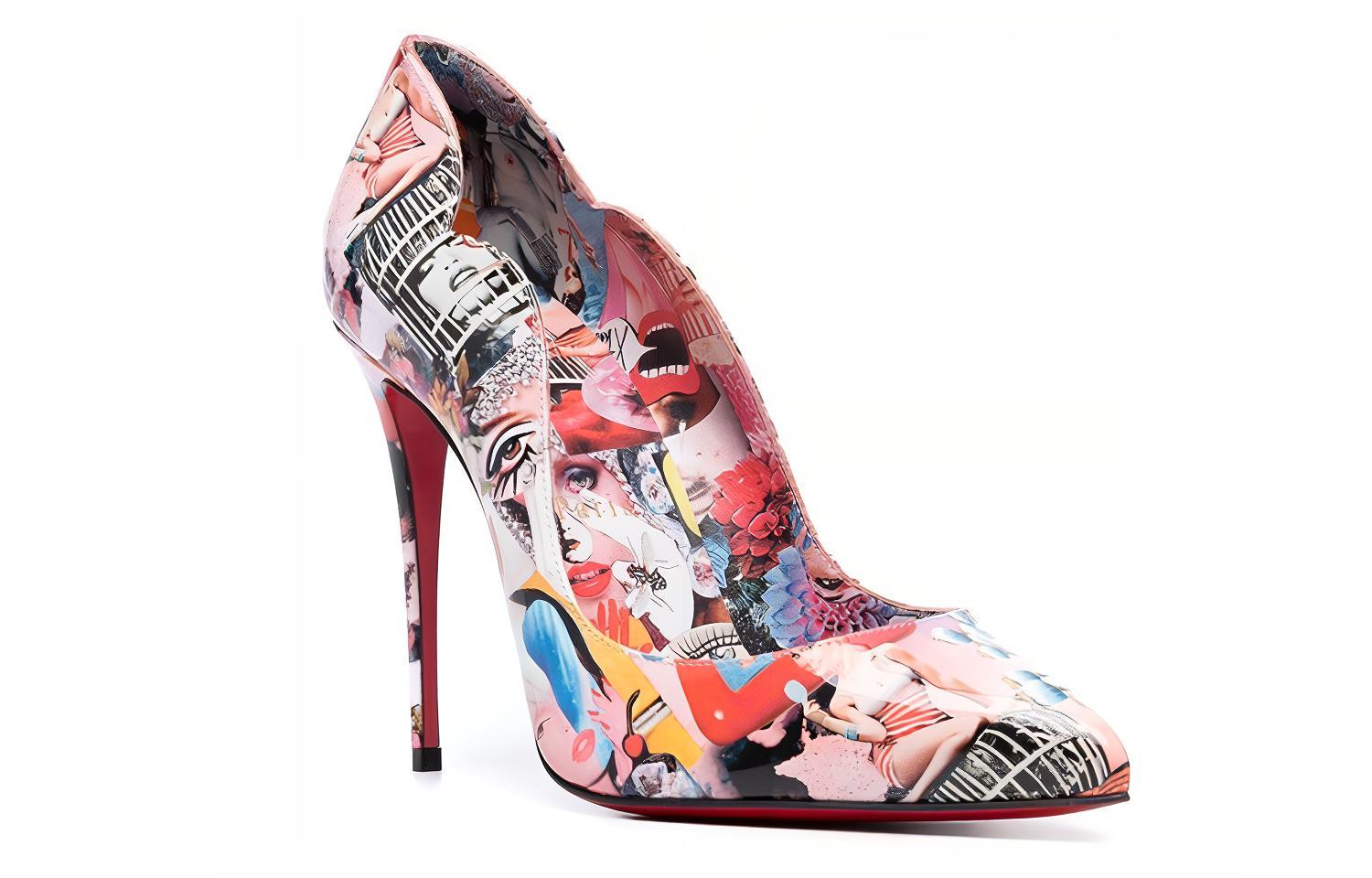 (W) Christian Louboutin High Heel 'Multicolor Leather Print' 圖 2