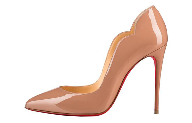 (W) Christian Louboutin Hot Chick Décolleté 100 MM Pink Blush 'Beige'