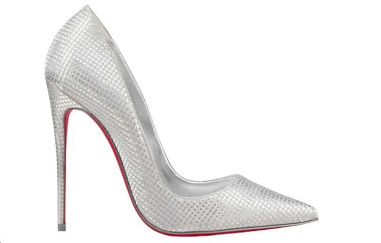 (W) Christian Louboutin High Heel 'Shiny Silver Leather' 圖 2