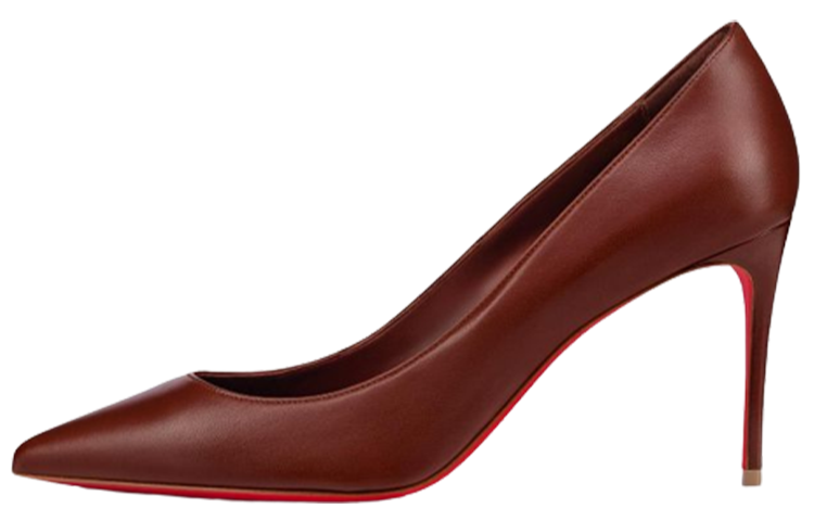 (W) Christian Louboutin High Heel 'Smooth Leather Brown'