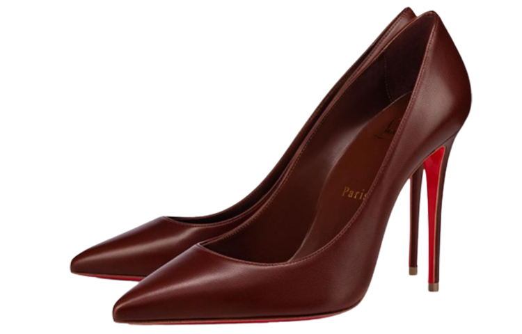 (W) Christian Louboutin High Heel 'Soft Shine Brown Nappa Leather' 圖 2