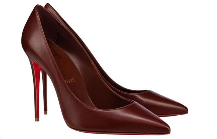 (W) Christian Louboutin High Heel 'Soft Shine Brown Nappa Leather' 圖 3